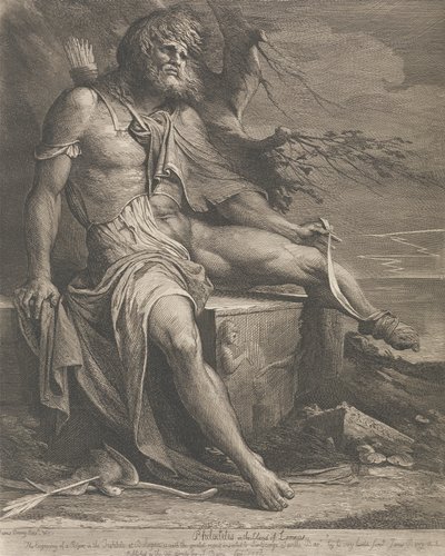 Philoktetes Lemnoksen saarella 作： James Barry