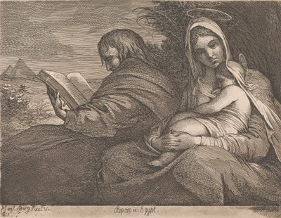 エジプトで休む 作： James Barry
