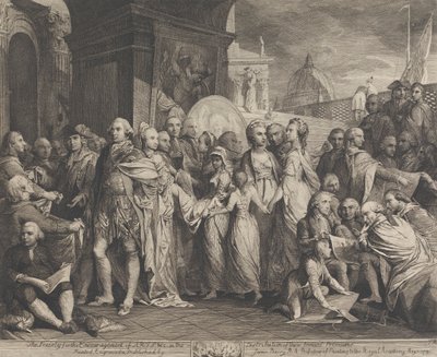 ウィンザーの女王または国内教育 (芸術奨励協会の大部屋の壁のデザイン) 作： James Barry