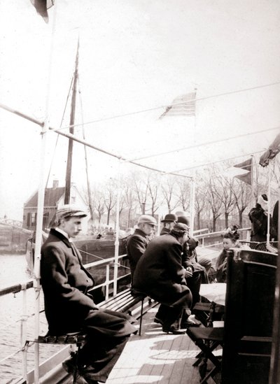船の乗客、ブローク、オランダ、1898年。 作： James Batkin