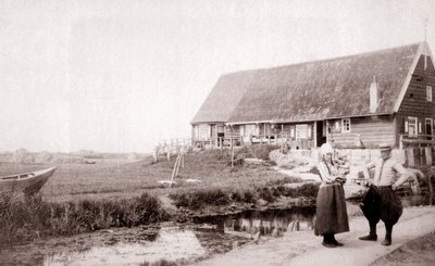オランダ、マルケン島の住民、1898年。 作： James Batkin