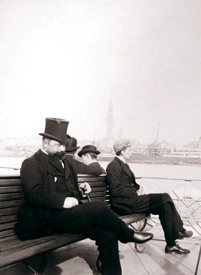フェリーの乗客、ロッテルダム、1898年。 作： James Batkin