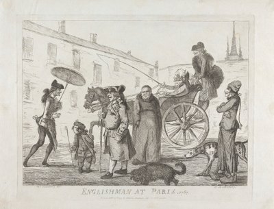 パリのイギリス人、1767 作： James Bretherton