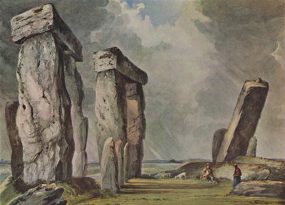 ストーンヘンジ、ウィルトシャー、c1830、1946 作： James Bridges