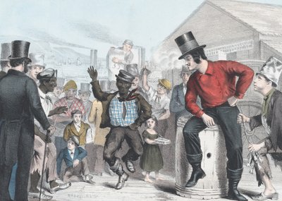 ウナギのために踊る、1848年。 作： James Brown