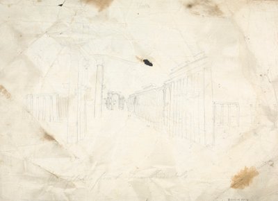 寺院遺跡のスケッチ 作： James Bruce