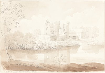 アシーのバロー川沿いにあるレバン城。 作： James Bulwer