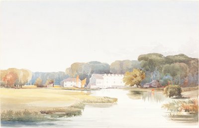 ブレ川沿いのホーステッド ミル、ノーフォーク、18291848。 作： James Bulwer