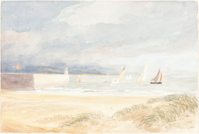 Shore Scene with Sailboats ポートランド（ドーセット州） 18221839年 作： James Bulwer