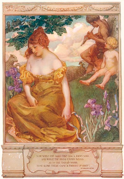 春の悲しみ、c1878-1906、1906。 作： James Clark