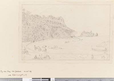 iv.1769年10月23日、ニュージーランド、テガドゥ・ベイの水飲み場の眺め 作： James Cook