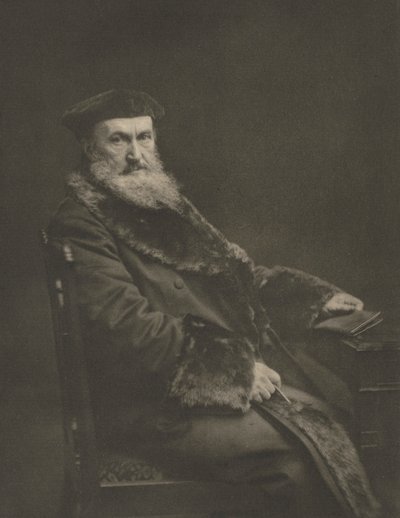 カメラワーク：グラスゴー大学のジョン・ヤング教授、1904年。 作： James Craig Annan