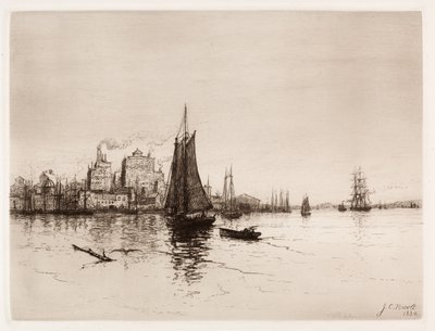ハーバーシーン、1884年。 作： James Craig Nicoll
