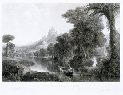 人生の航路—若者、c。 1855年（彫刻） 作： James David Smillie