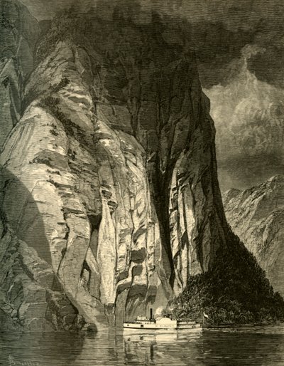 サグネのトリニティ・ロックの下で」1874年   作： James David Smillie