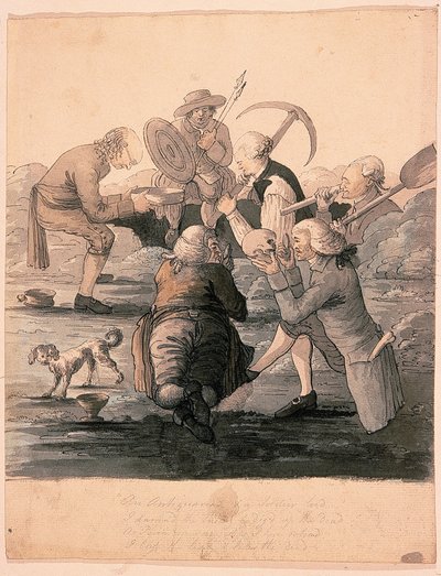 バローディガーズ、1787年頃（紙にペンとインクのウォッシュ） 作： James Douglas