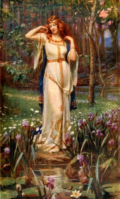 「フレイヤと首飾り」、1912 年。 作： James Doyle Penrose