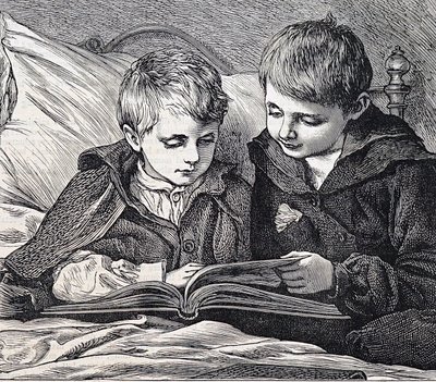 兄弟を描いたイラスト 作： James Dromgole Linton