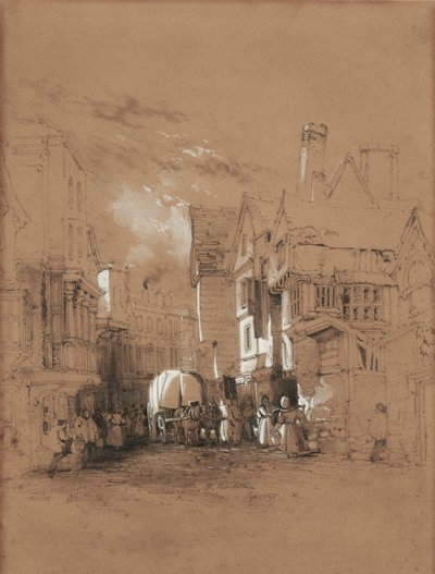 Bank Street, メイドストーン 作： James Duffield Harding