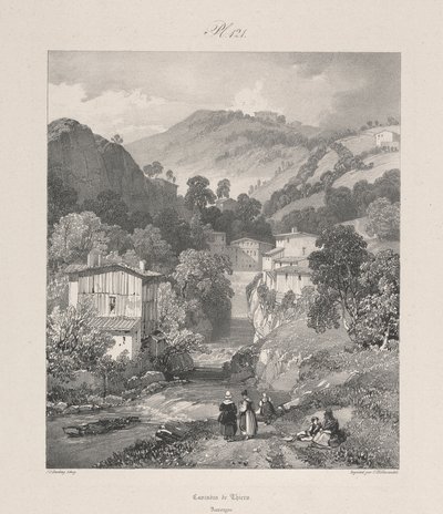 Thiersin vesiputoukset, Auvergne 作： James Duffield Harding