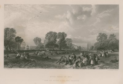1851年のハイドパーク 作： James Duffield Harding