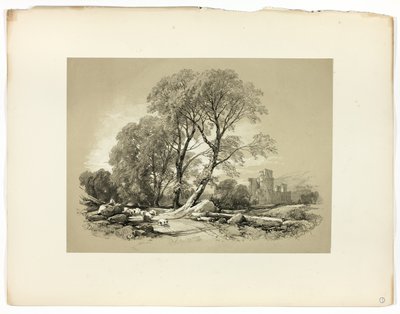 ピクチャレスクセレクションよりレスター城 作： James Duffield Harding