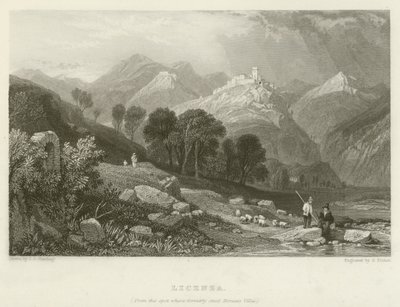かつてホレスヴィラの立っていた場所からのリチェンツァ 作： James Duffield Harding