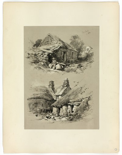 絵のように美しいセレクションより、クルーイド港とデボン州サウスブレント 作： James Duffield Harding