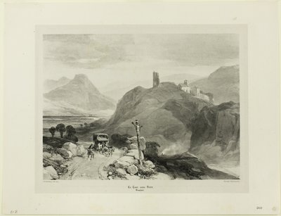 トゥール・サン・ヴナン、ドーフィネ地方 作： James Duffield Harding