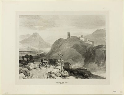 トゥール・サン・ヴナン、ドーフィネ地方 作： James Duffield Harding