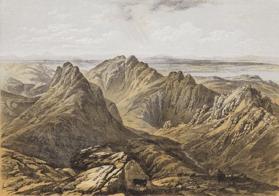 アラン島（クロモリト）の山羊山の頂上からの眺め 作： James Duffield Harding