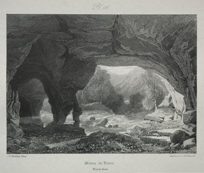 古代フランスの絵のようにロマンチックな旅。フランシュコンテ...、1825年。 作： James Duffield Harding