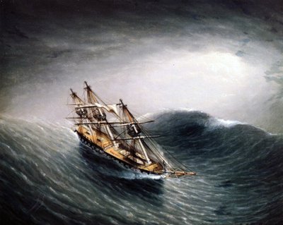重海のスクーナー 作： James E. Buttersworth