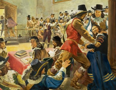 下院議長逮捕（紙にガッシュ0 作： James Edwin McConnell