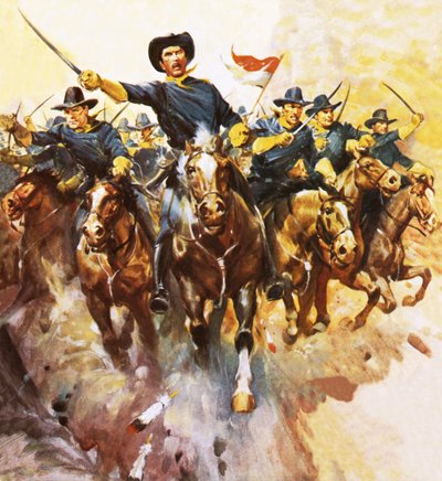 米騎兵隊の突撃 作： James Edwin McConnell