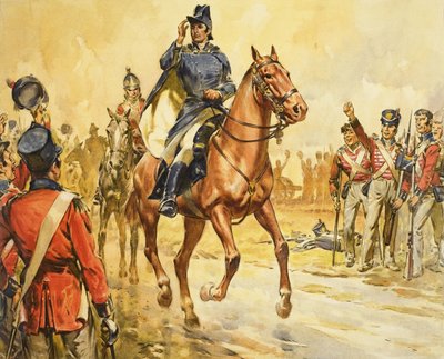ウェリントン公爵の軍隊結集 作： James Edwin McConnell