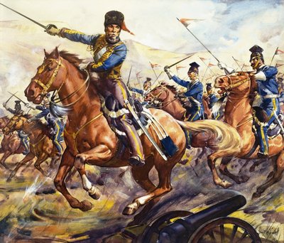 事実と虚構の名馬たち：光の旅団の突撃 作： James Edwin McConnell