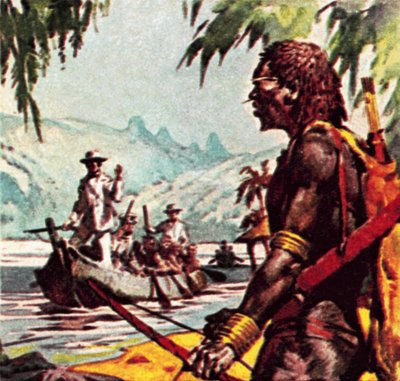 ニジェール川沿いのマンゴ・パーク 作： James Edwin McConnell