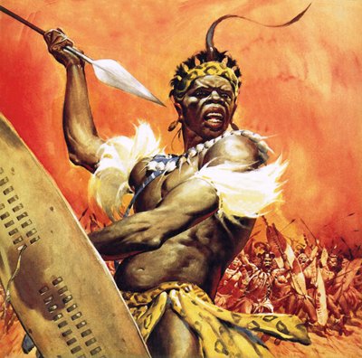 ズールーの戦士 作： James Edwin McConnell
