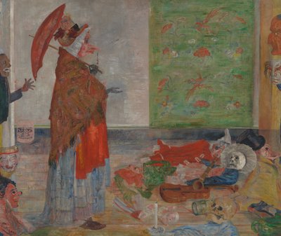 マスク・ワウスの驚愕 作： James Ensor