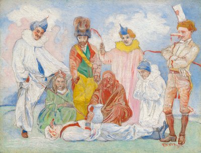 仮面の洗礼、1891年。 作： James Ensor