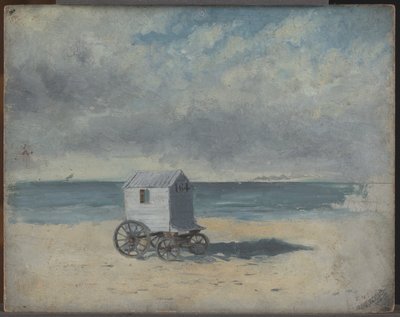 ビーチの海水浴小屋 作： James Ensor