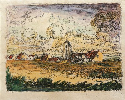 ベルギー、マリアケルケの小さな眺め 作： James Ensor