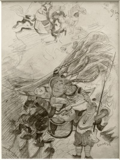 シノワズリ（中国の戦士 作： James Sidney Ensor