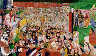 キリストのブリュッセル入城 作： James Ensor