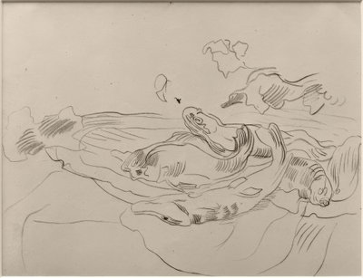 大皿に盛られた魚 作： James Sidney Ensor