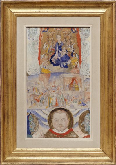 アイコン、ユージーン・デモルダーの肖像 作： James Ensor