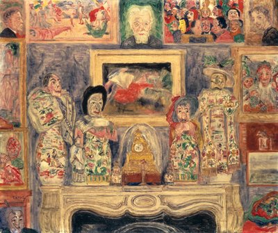 Interior com três retratos 作： James Ensor