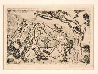 ポートフォリオ Les p?ch?s capitaux (The Deadly Sins) からの La col?re (Wrath) 作： James Ensor