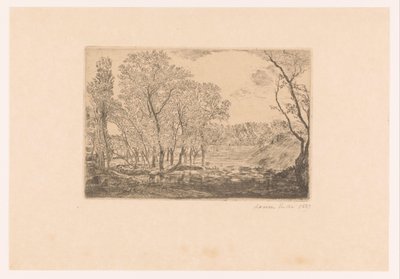 水辺のポプラのある風景 ラ マーレ オ プープリエ 作： James Ensor